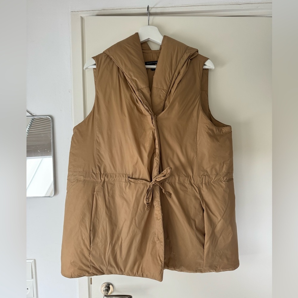 EILEEN FISHER Hooded Puffer Vest